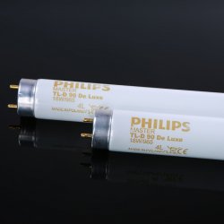 philips 标准光源d65灯管master tl-d 90 de luxe 18w/965