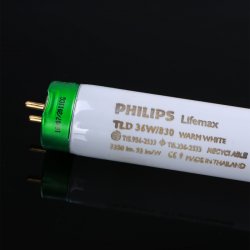 philips 标准光源tl83灯管lifemax tl-d 36w/830 1sl/25